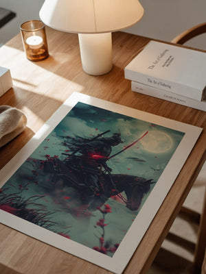 Samurai Reiter Mondlicht