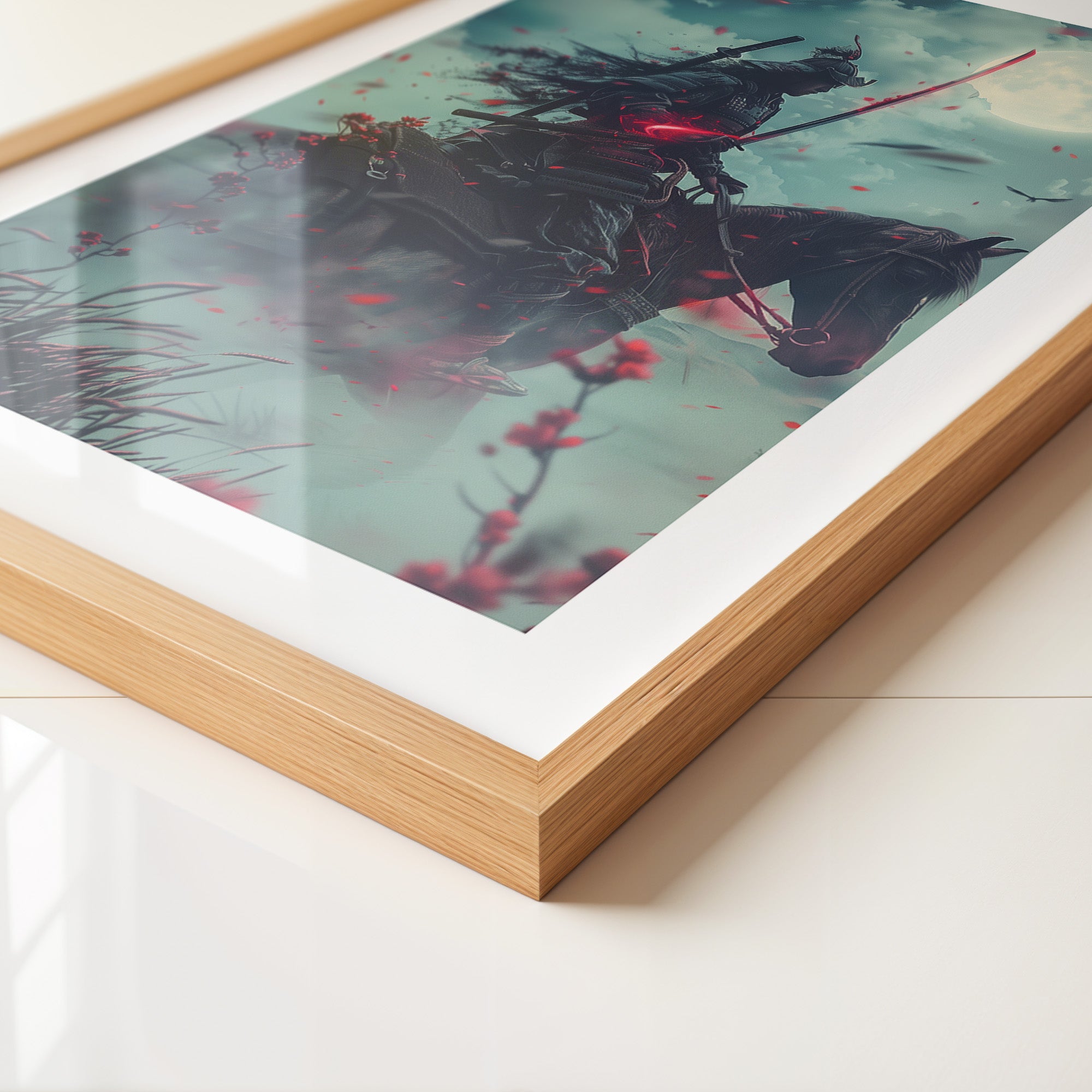 Samurai Reiter Mondlicht