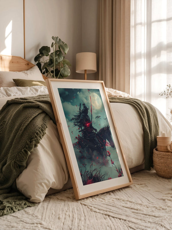 Samurai Reiter Mondlicht