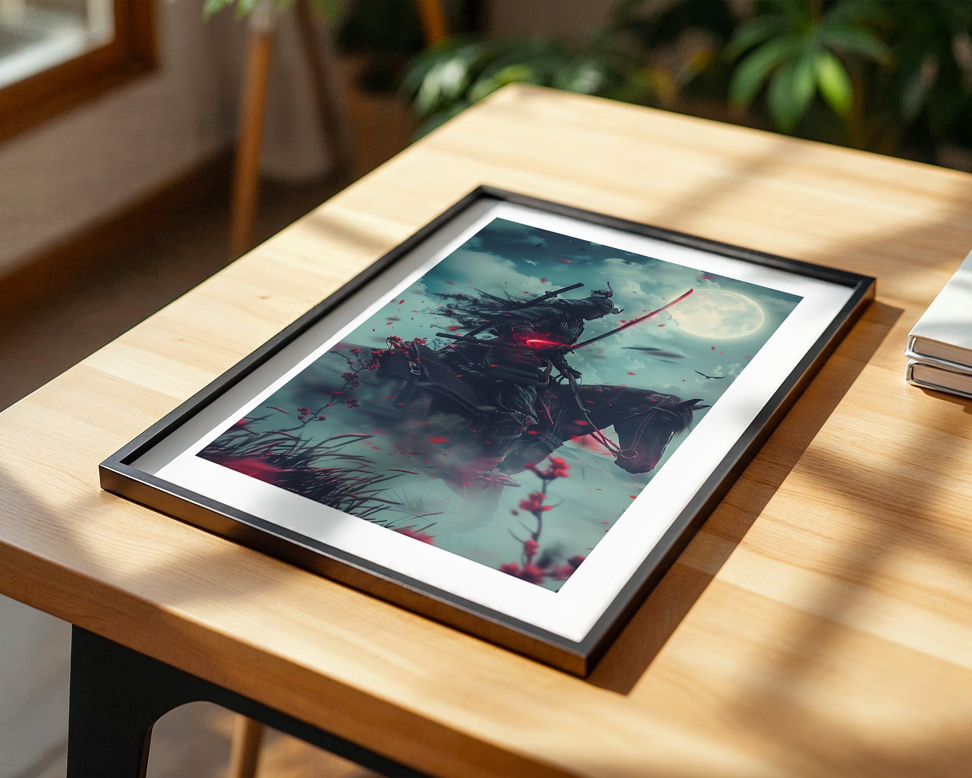 Samurai Reiter Mondlicht