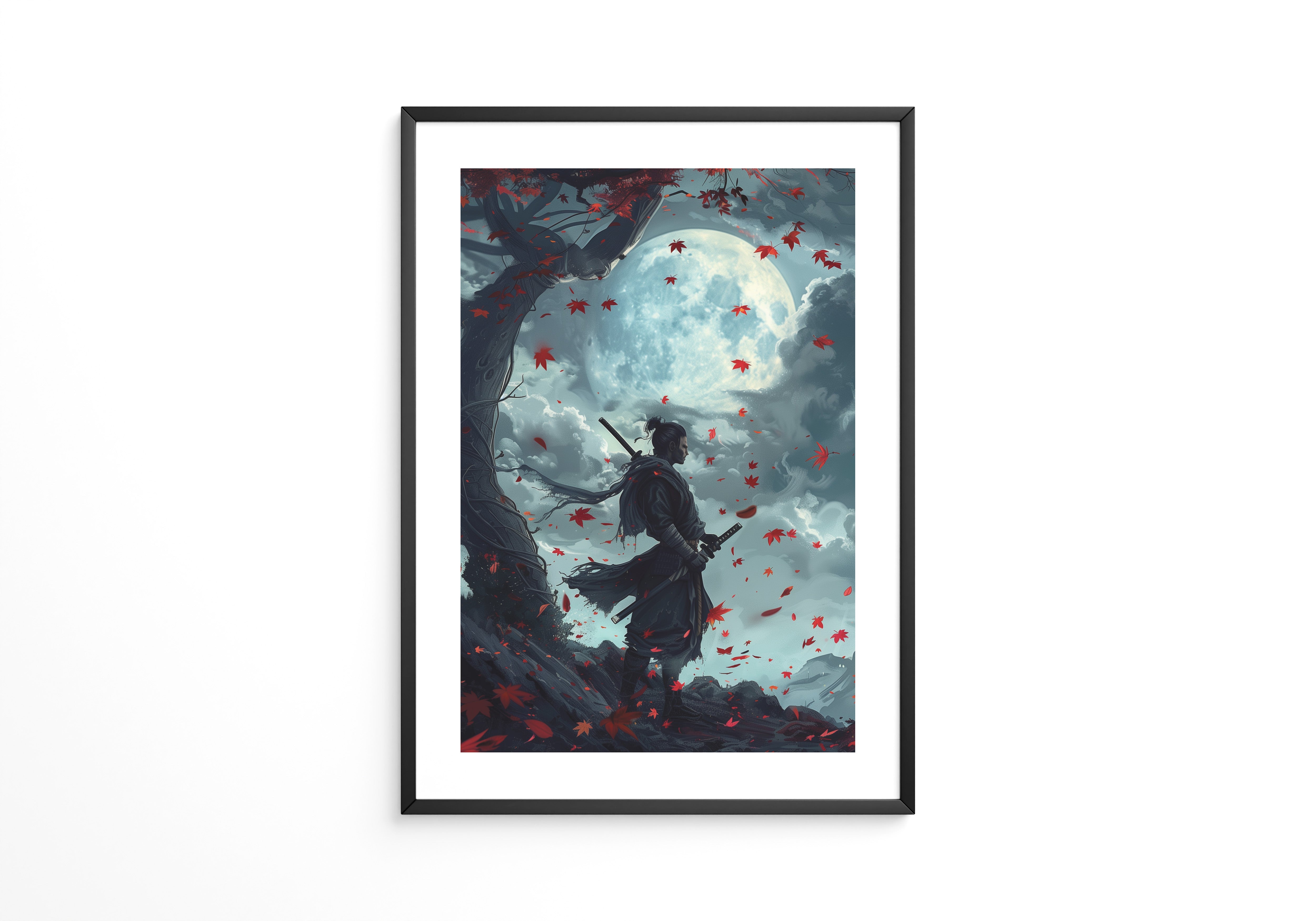 Samurai Mondnacht Blätter