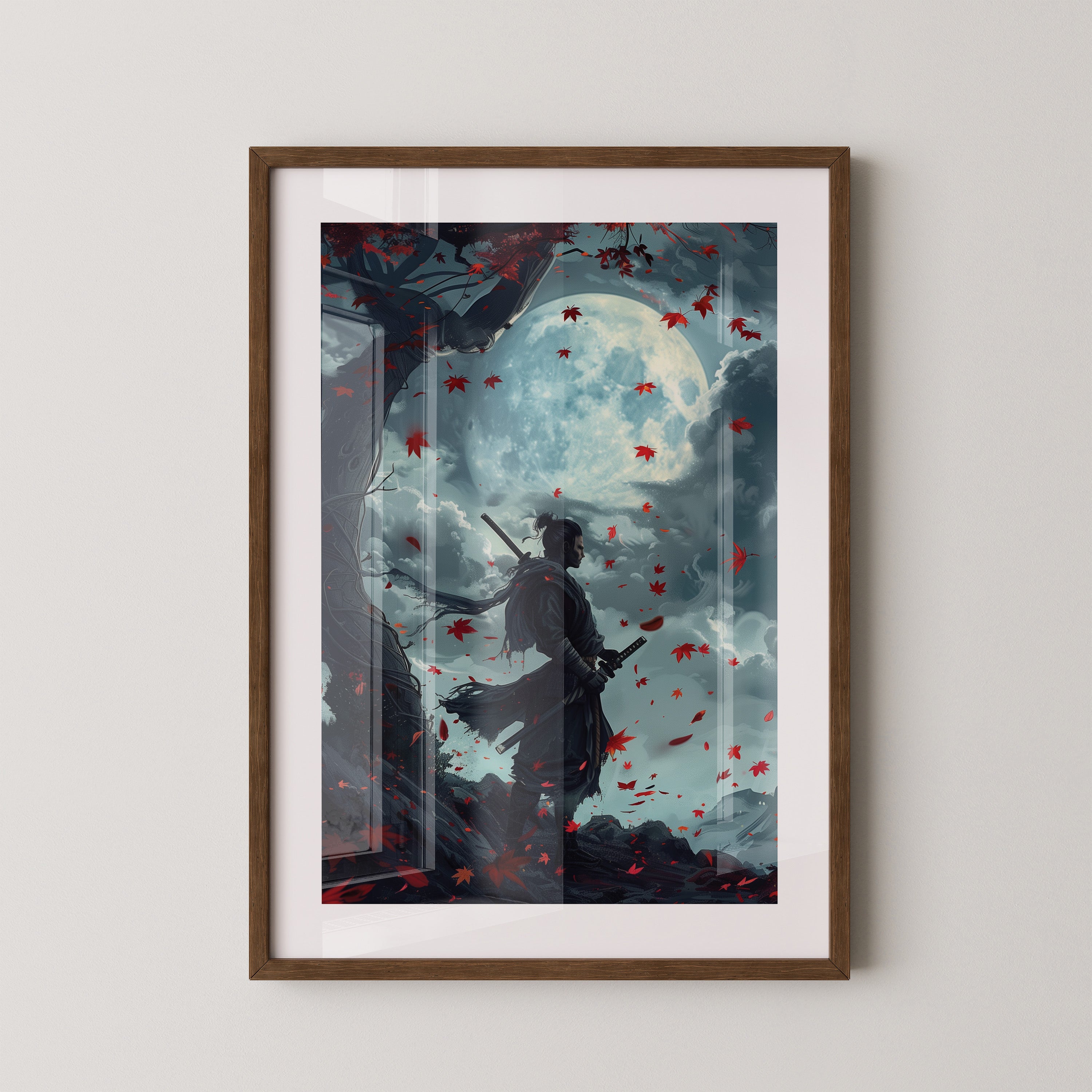 Samurai Mondnacht Blätter