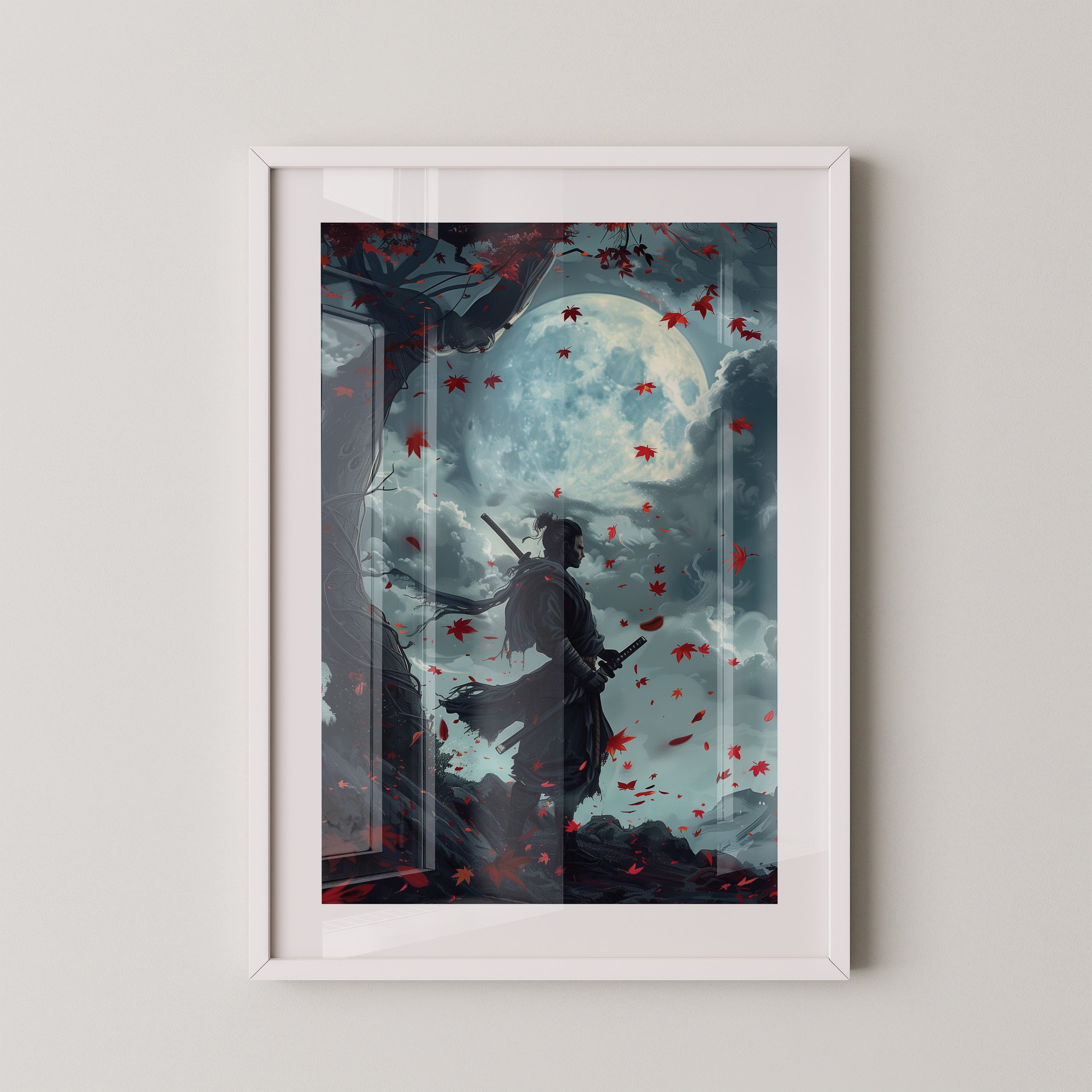 Samurai Mondnacht Blätter