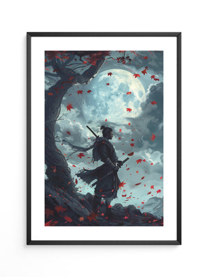 Samurai Mondnacht Blätter