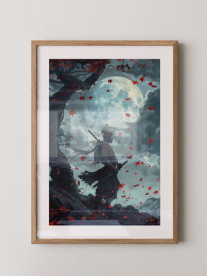 Samurai Mondnacht Blätter