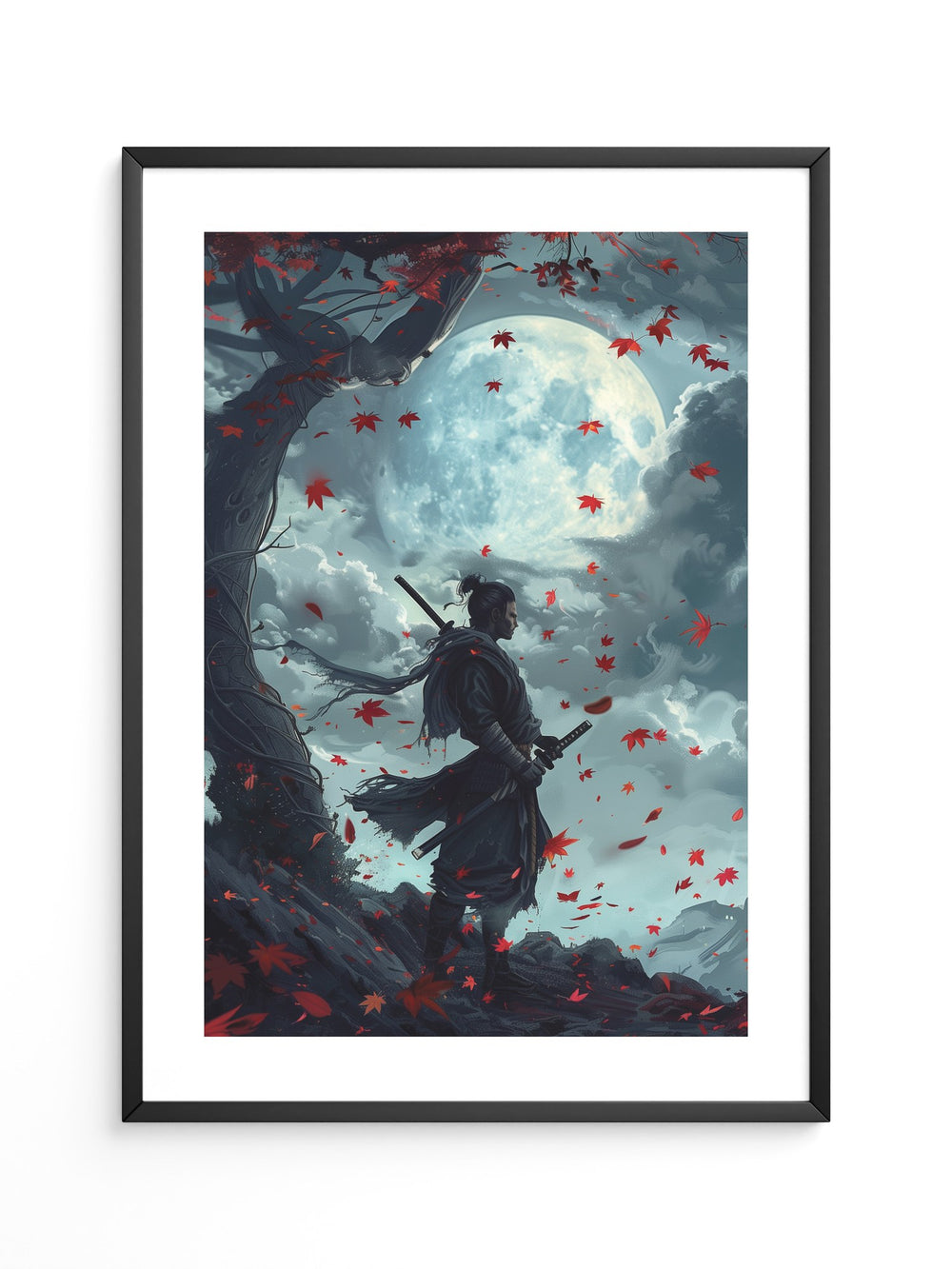 Samurai Mondnacht Blätter