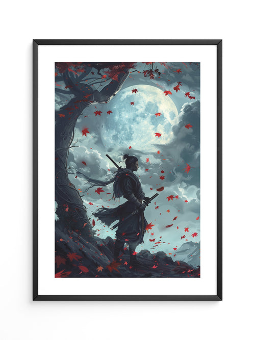 Samurai Mondnacht Blätter
