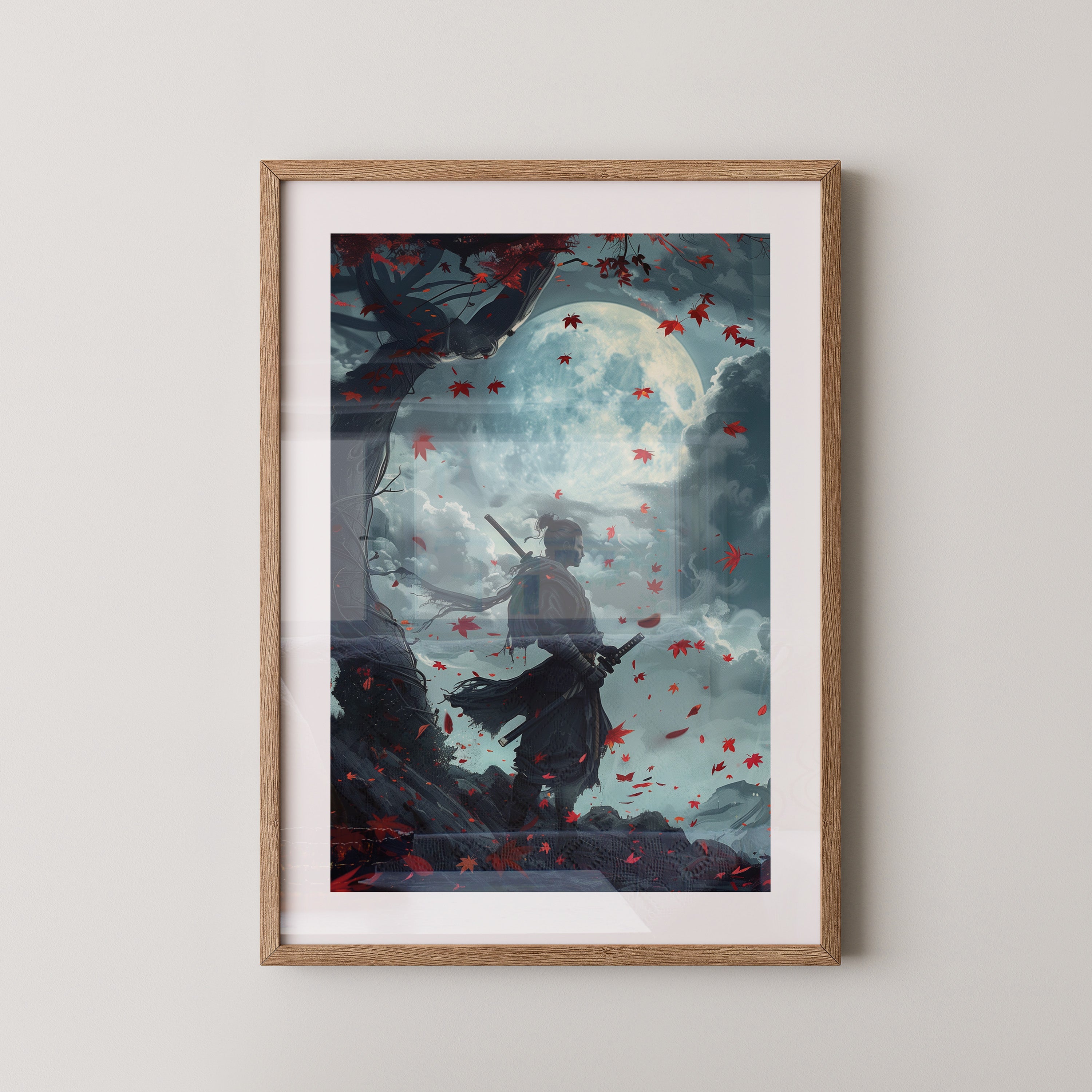 Samurai Mondnacht Blätter