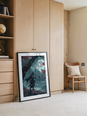 Samurai Mondlicht Ahornblätter