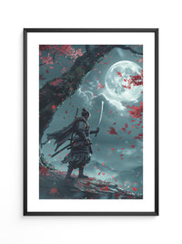 Samurai Mondlicht Ahornblätter