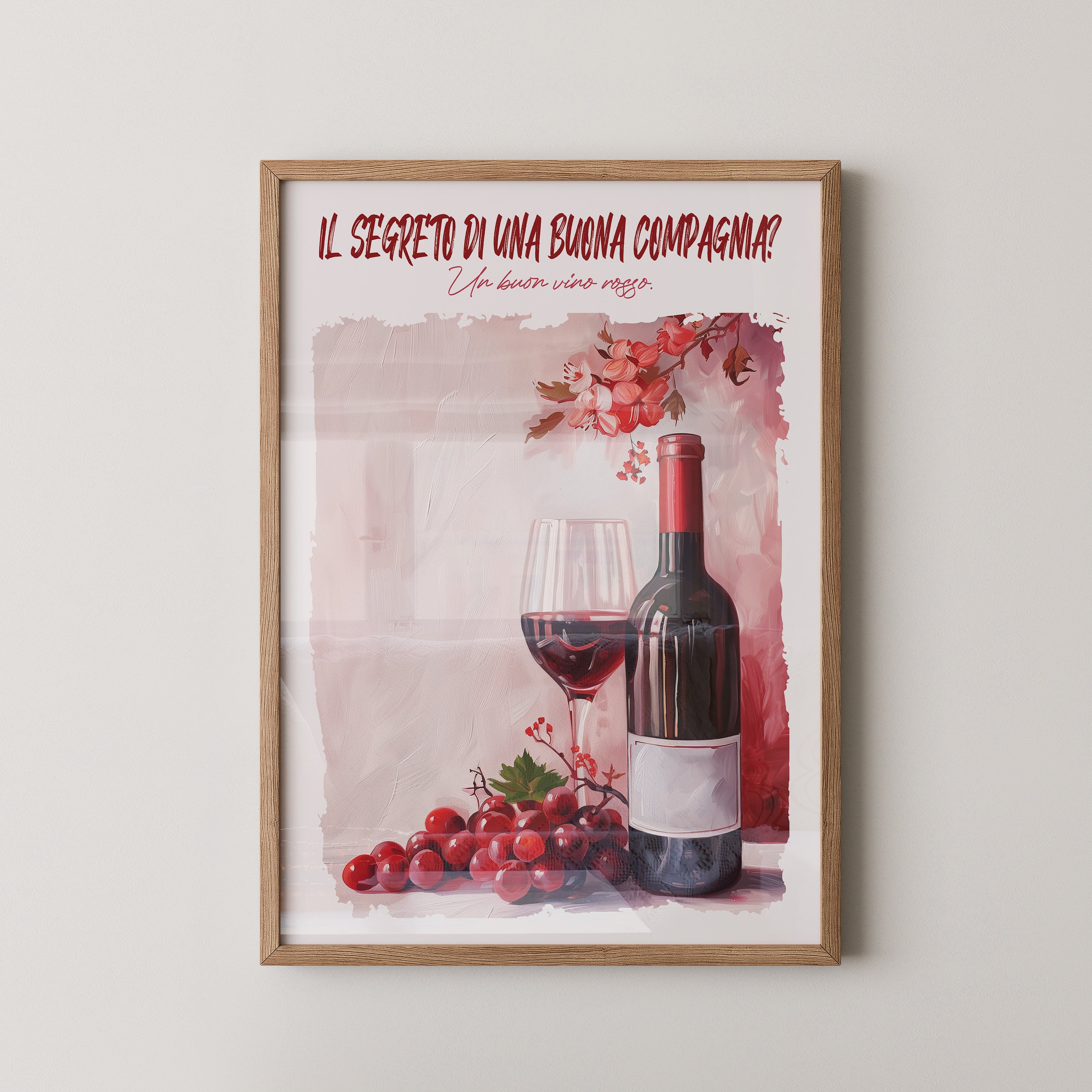 Weintrauben Blume Rotwein