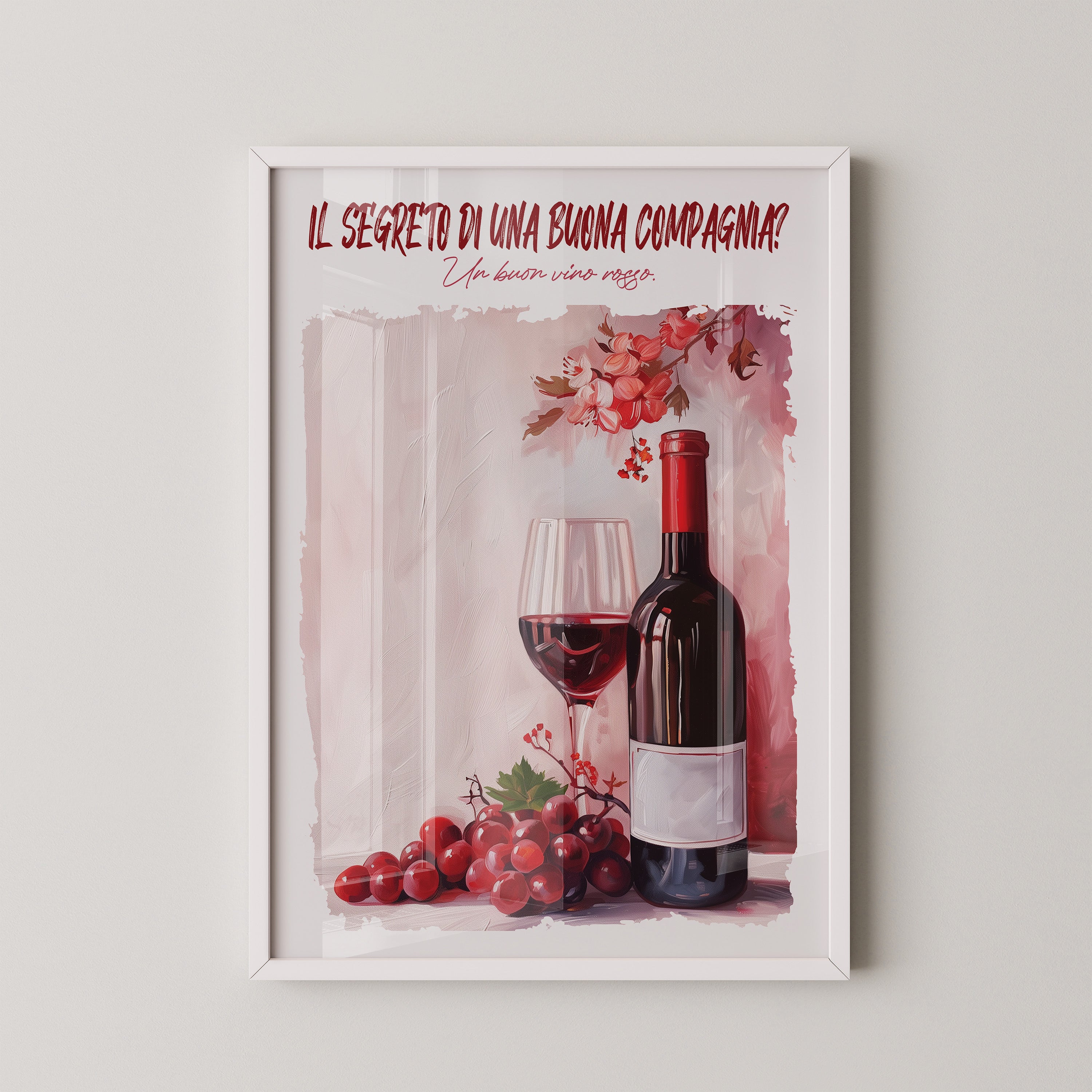 Weintrauben Blume Rotwein