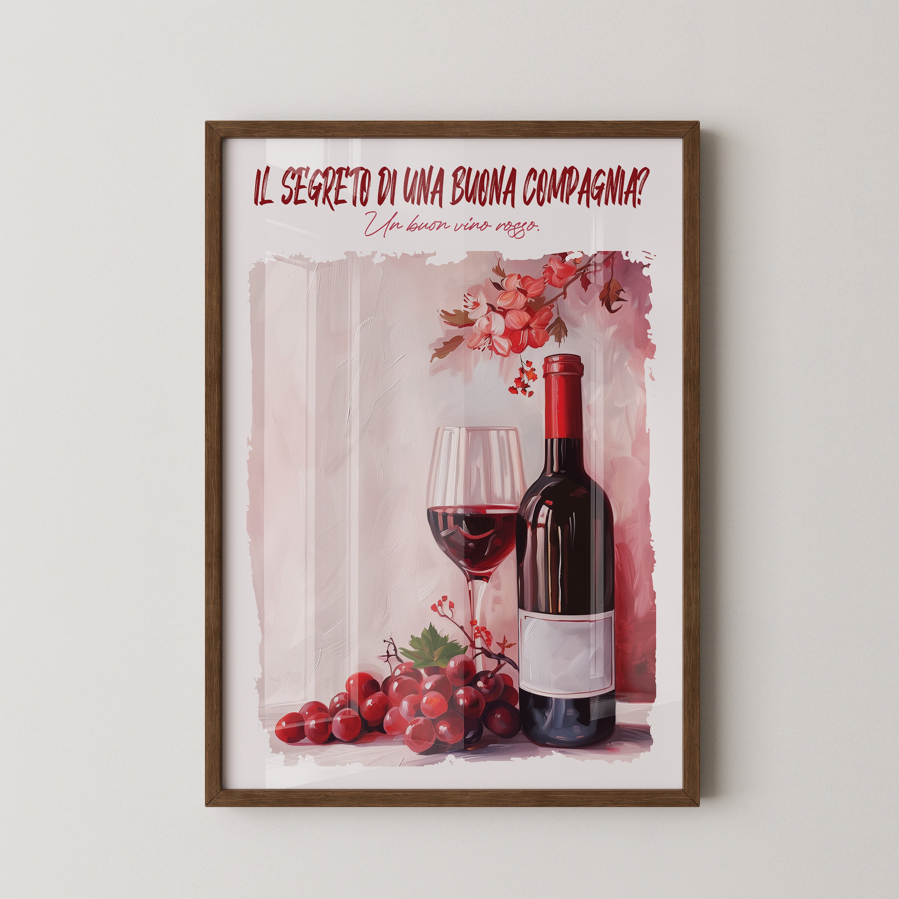 Weintrauben Blume Rotwein