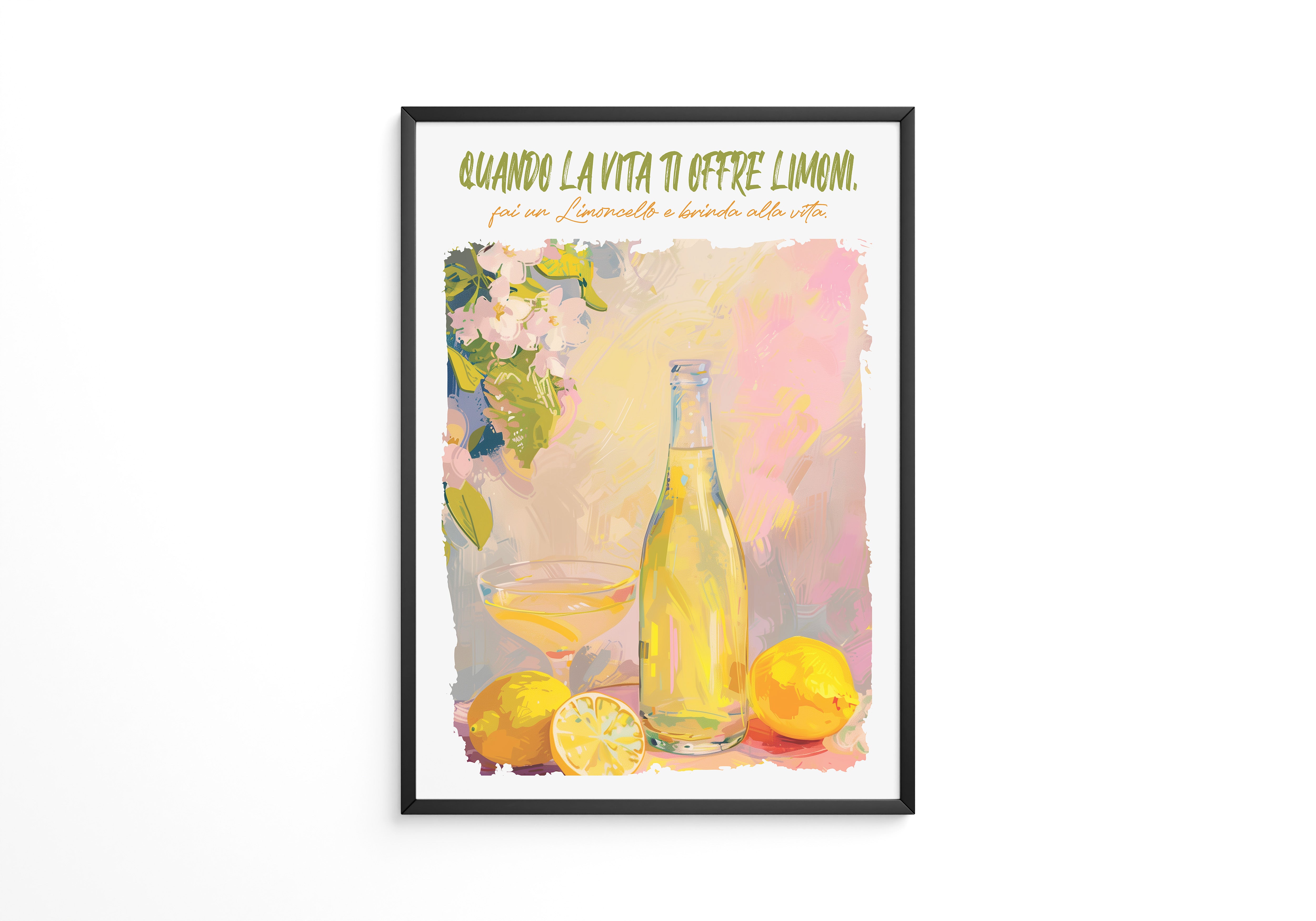 Zitronenflasche Aquarellfarben