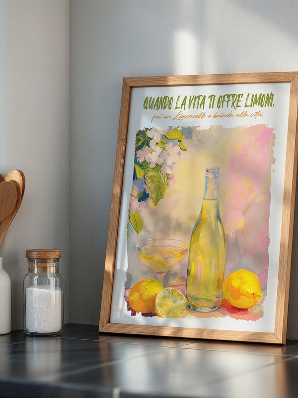 Zitronenflasche Aquarellfarben