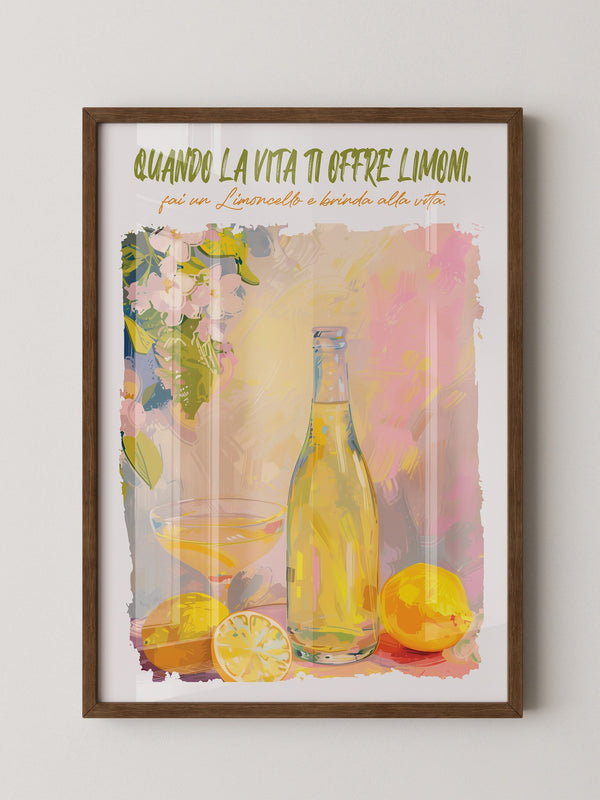 Zitronenflasche Aquarellfarben