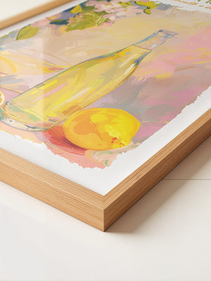 Zitronenflasche Aquarellfarben