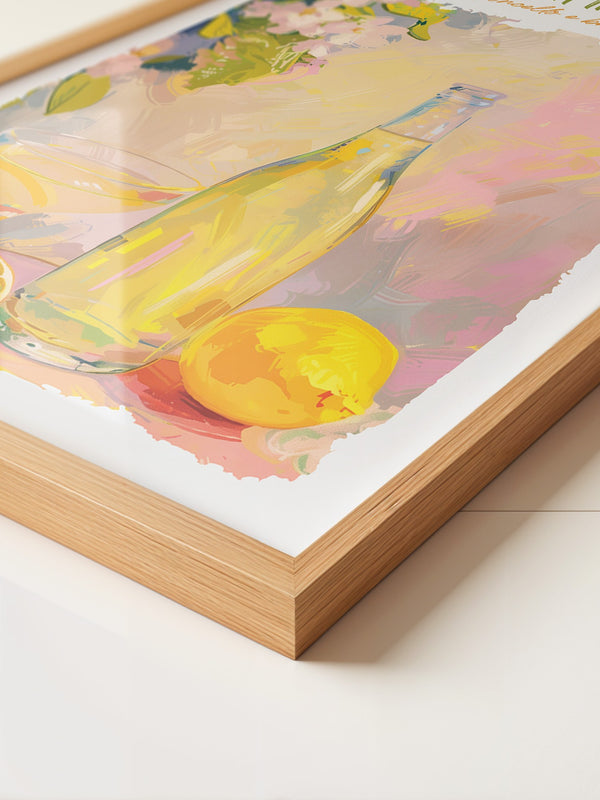 Zitronenflasche Aquarellfarben
