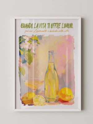 Zitronenflasche Aquarellfarben