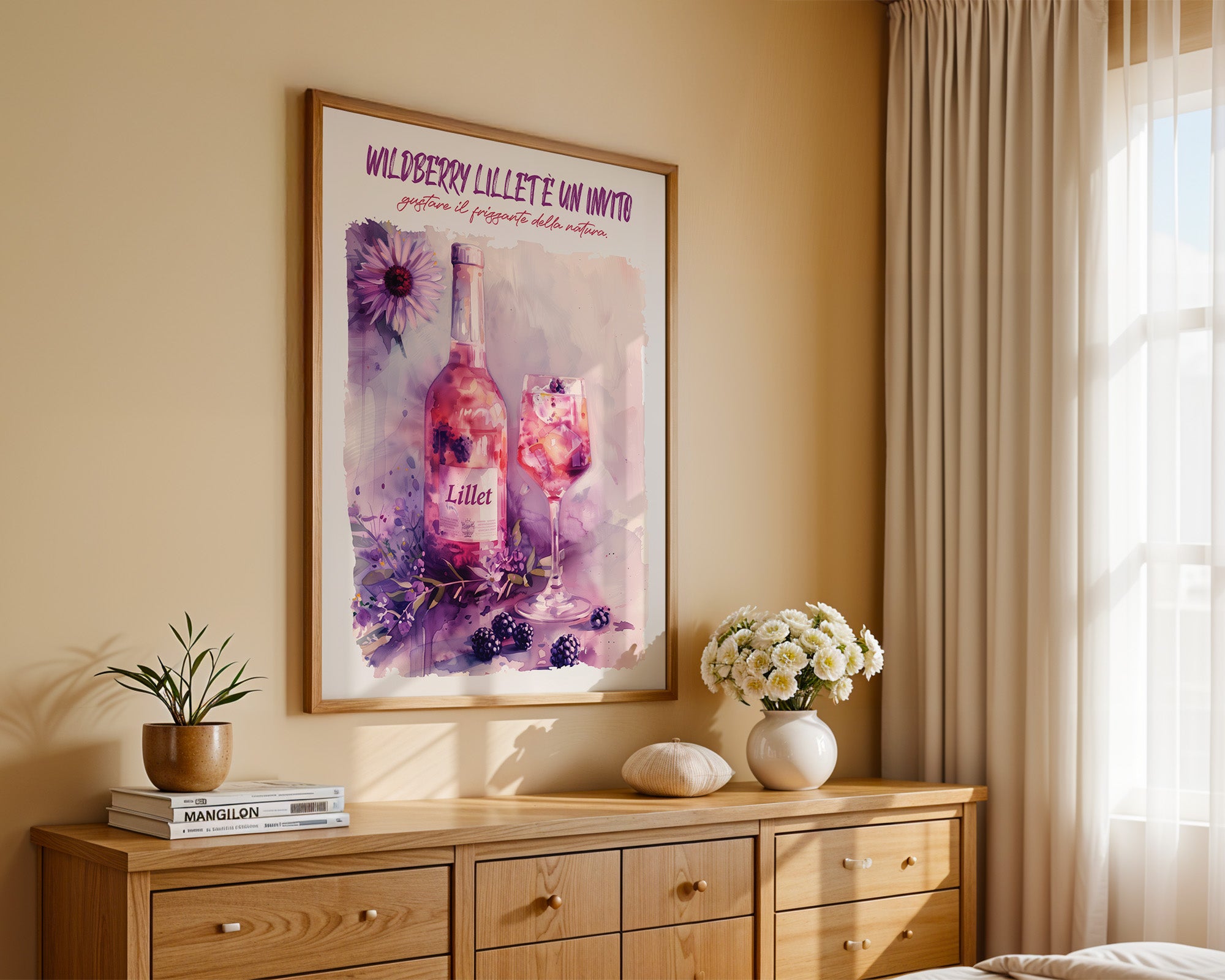 Blüten und Beeren Aquarell