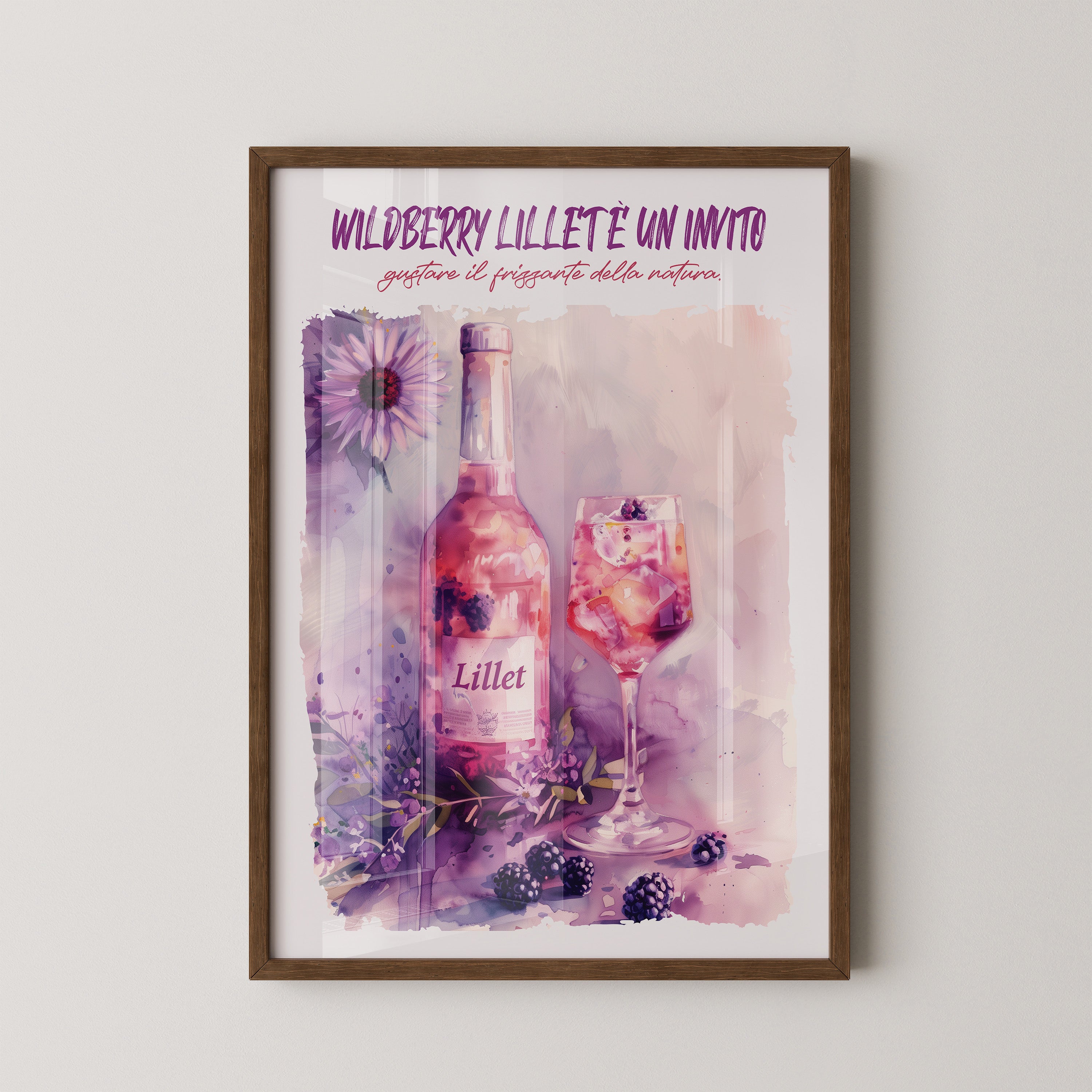 Blüten und Beeren Aquarell