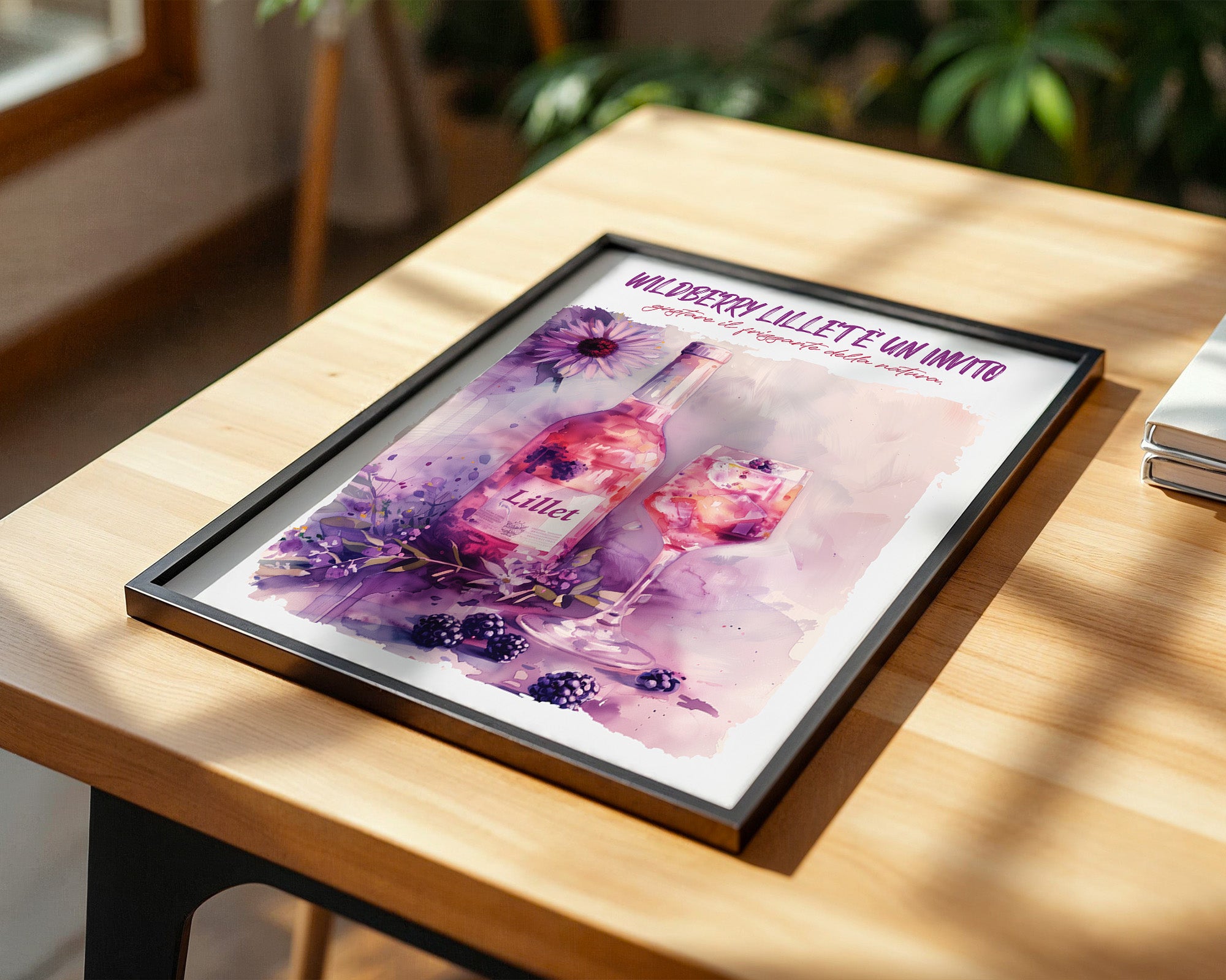 Blüten und Beeren Aquarell