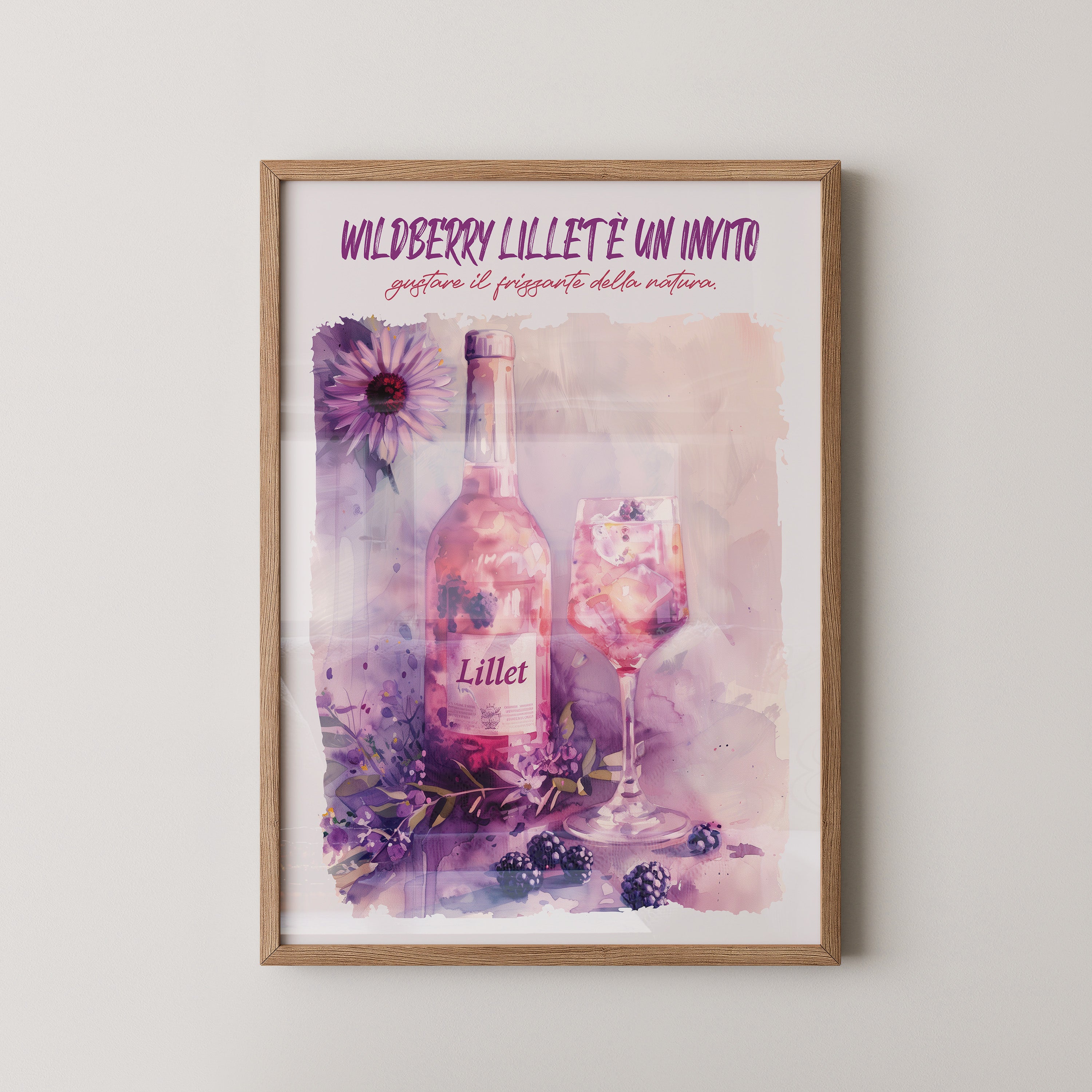 Blüten und Beeren Aquarell