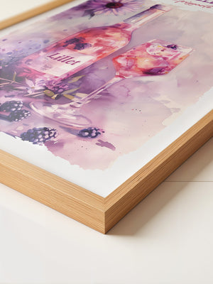 Blüten und Beeren Aquarell