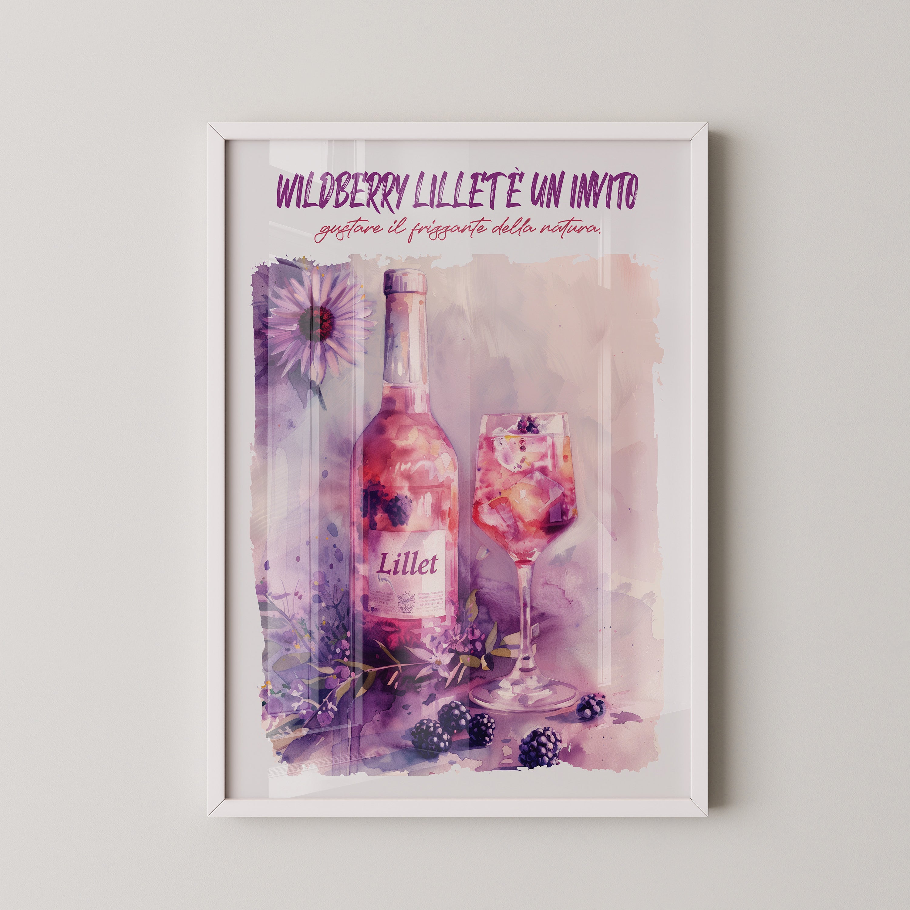 Blüten und Beeren Aquarell