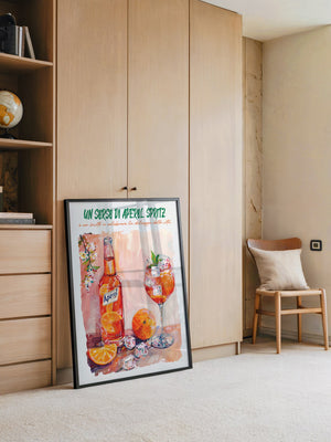 Aperol Orangen Spritz Aquarell