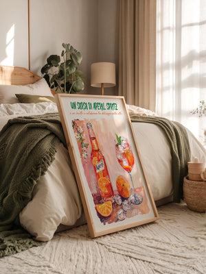 Aperol Orangen Spritz Aquarell