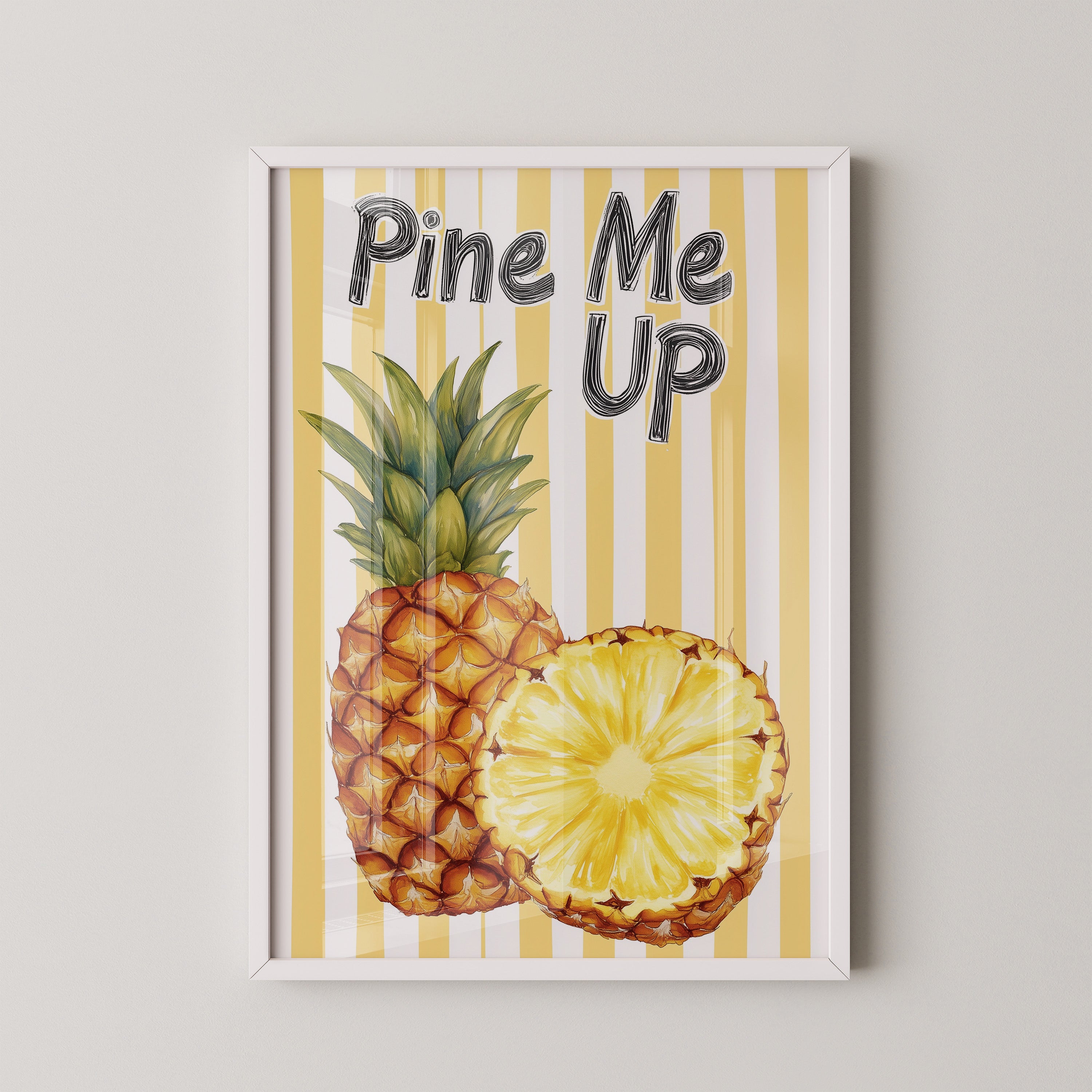 Ananas Streifen Illustration