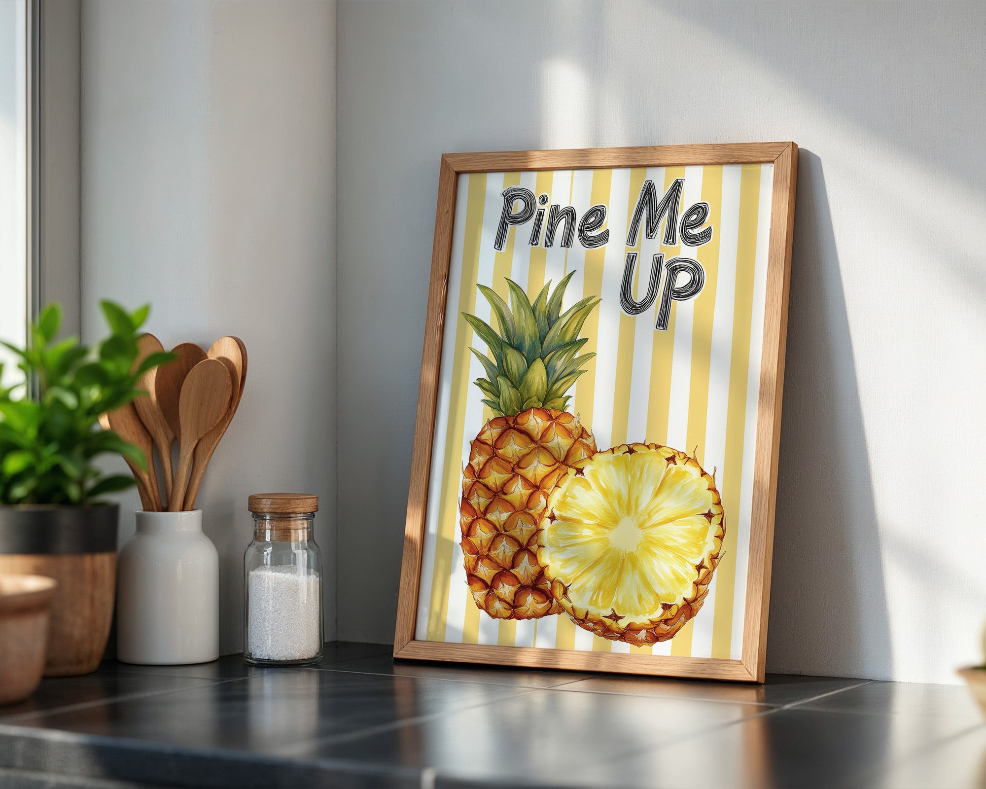 Ananas Streifen Illustration