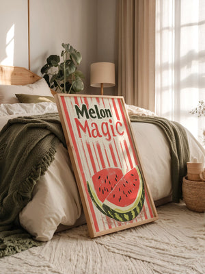 Melone Streifen Retro