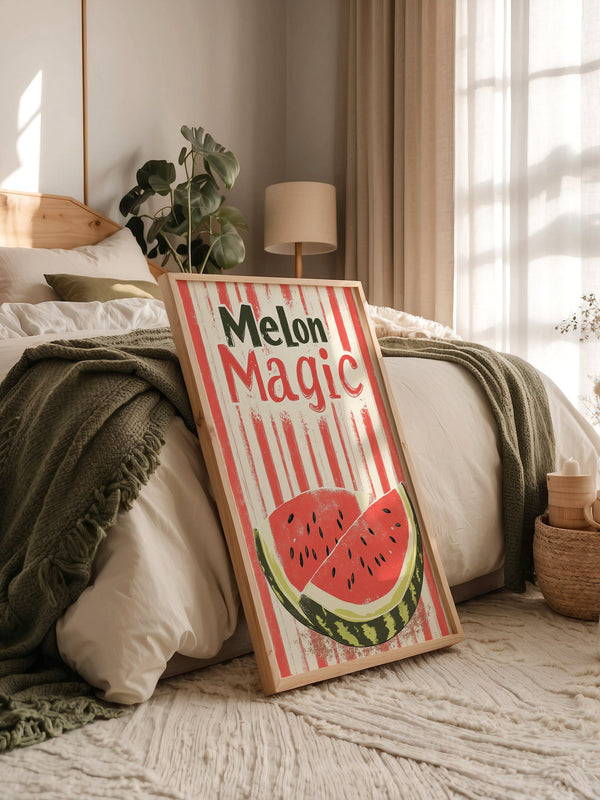 Melone Streifen Retro
