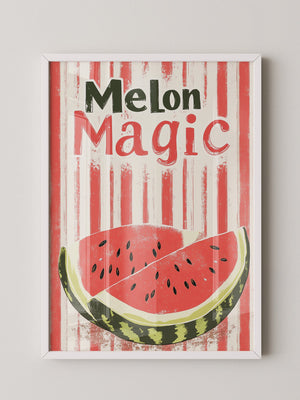 Melone Streifen Retro