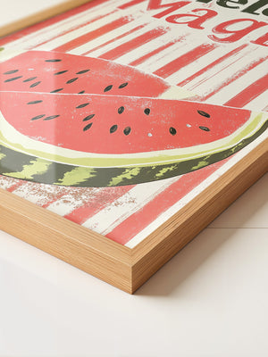 Melone Streifen Retro