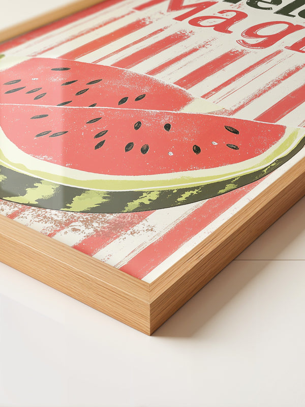 Melone Streifen Retro