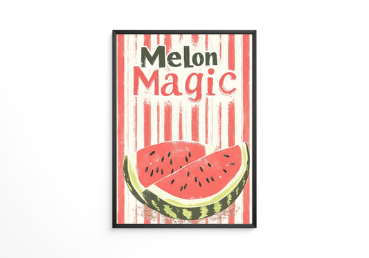 Melone Streifen Retro