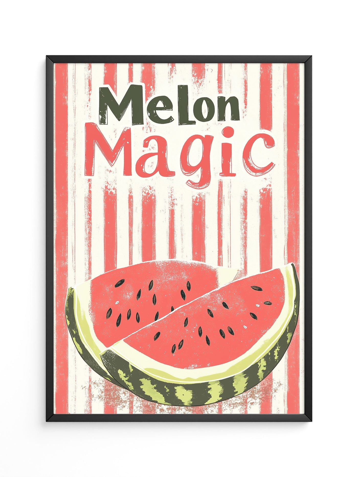 Melone Streifen Retro