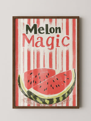 Melone Streifen Retro