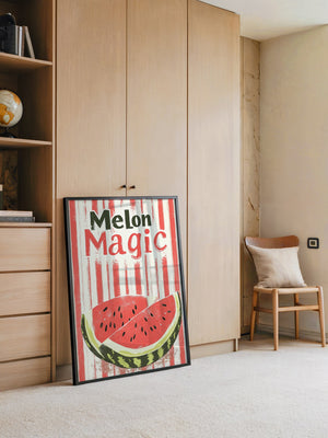 Melone Streifen Retro