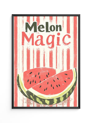 Melone Streifen Retro