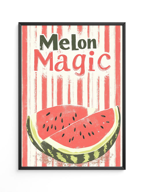 Melone Streifen Retro