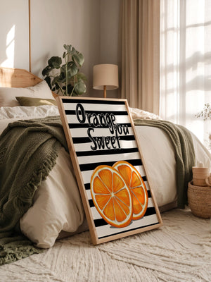 Orangenscheiben Retro Charme