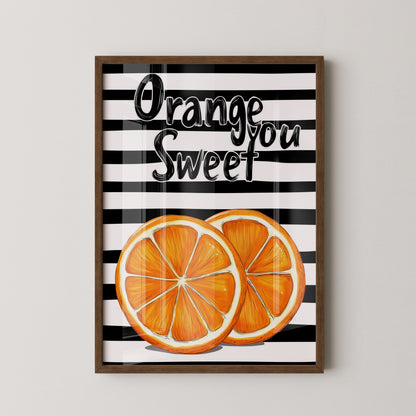 Orangenscheiben Retro Charme