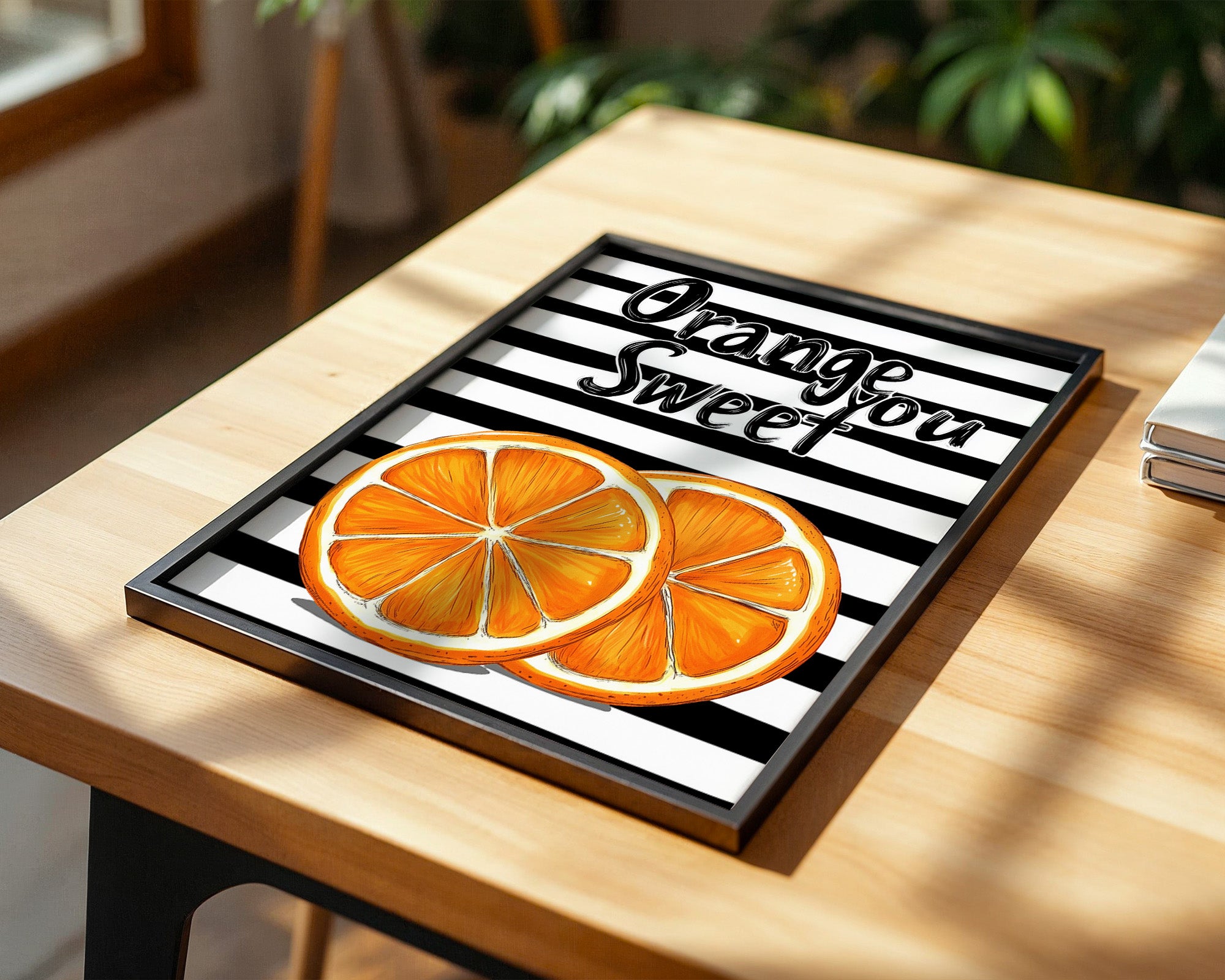 Orangenscheiben Retro Charme