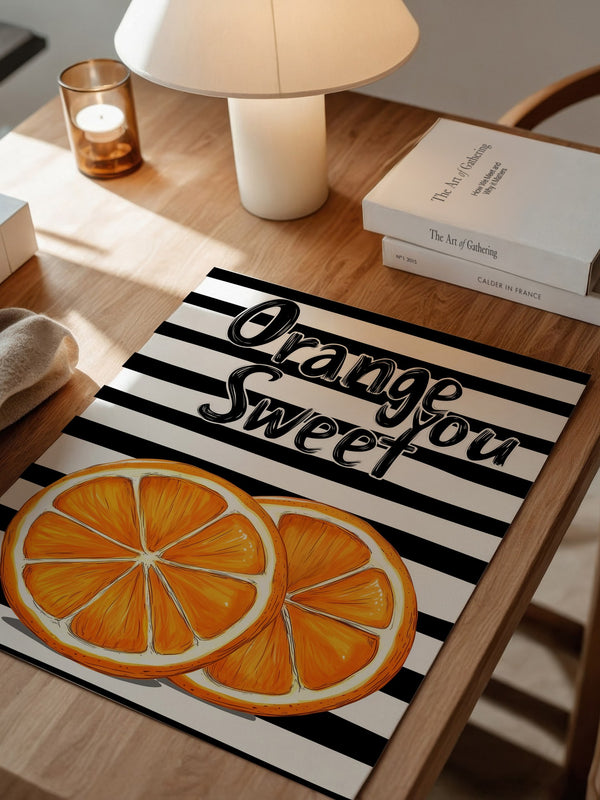 Orangenscheiben Retro Charme