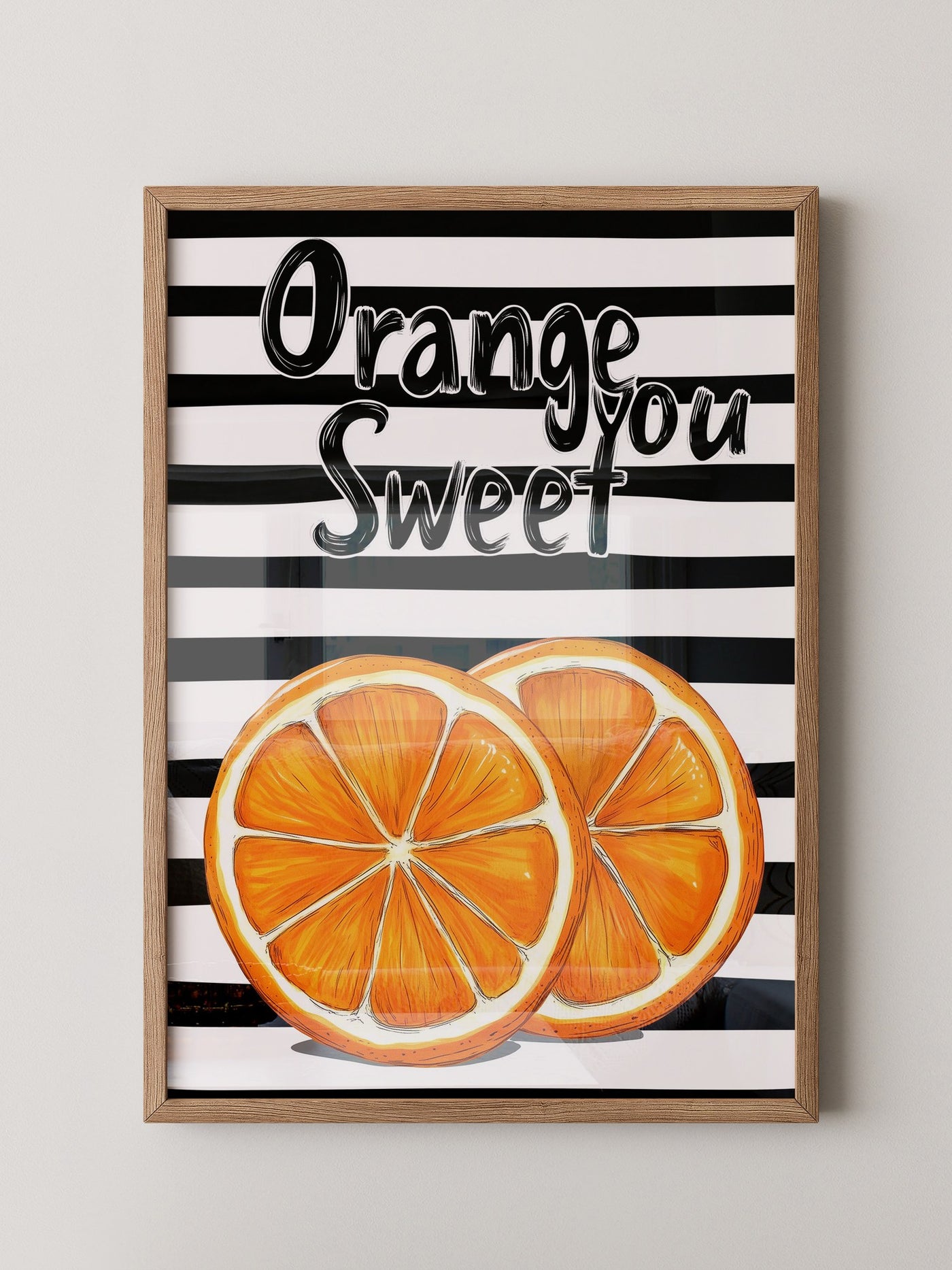 Orangenscheiben Retro Charme