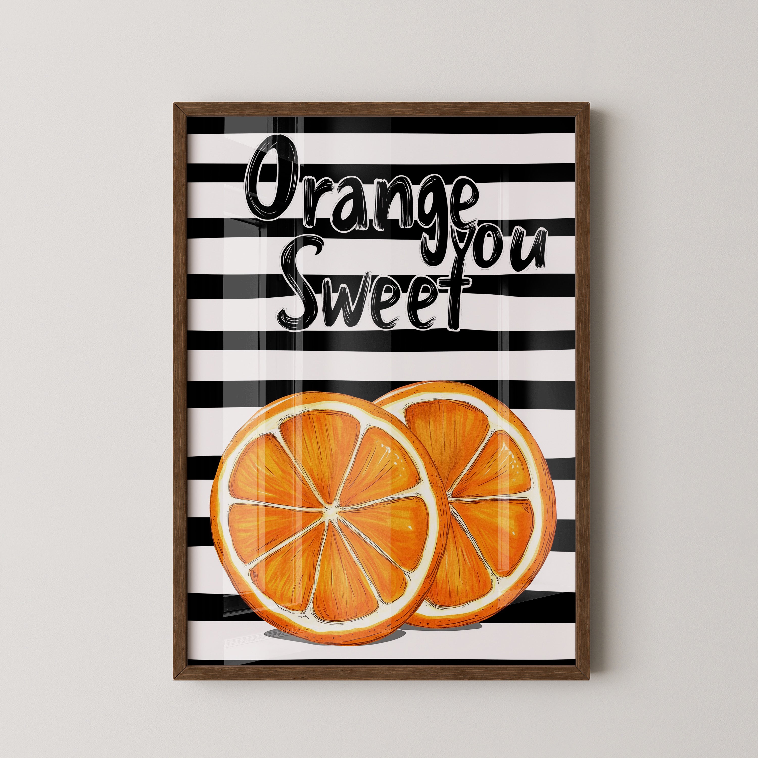 Orangenscheiben Retro Charme